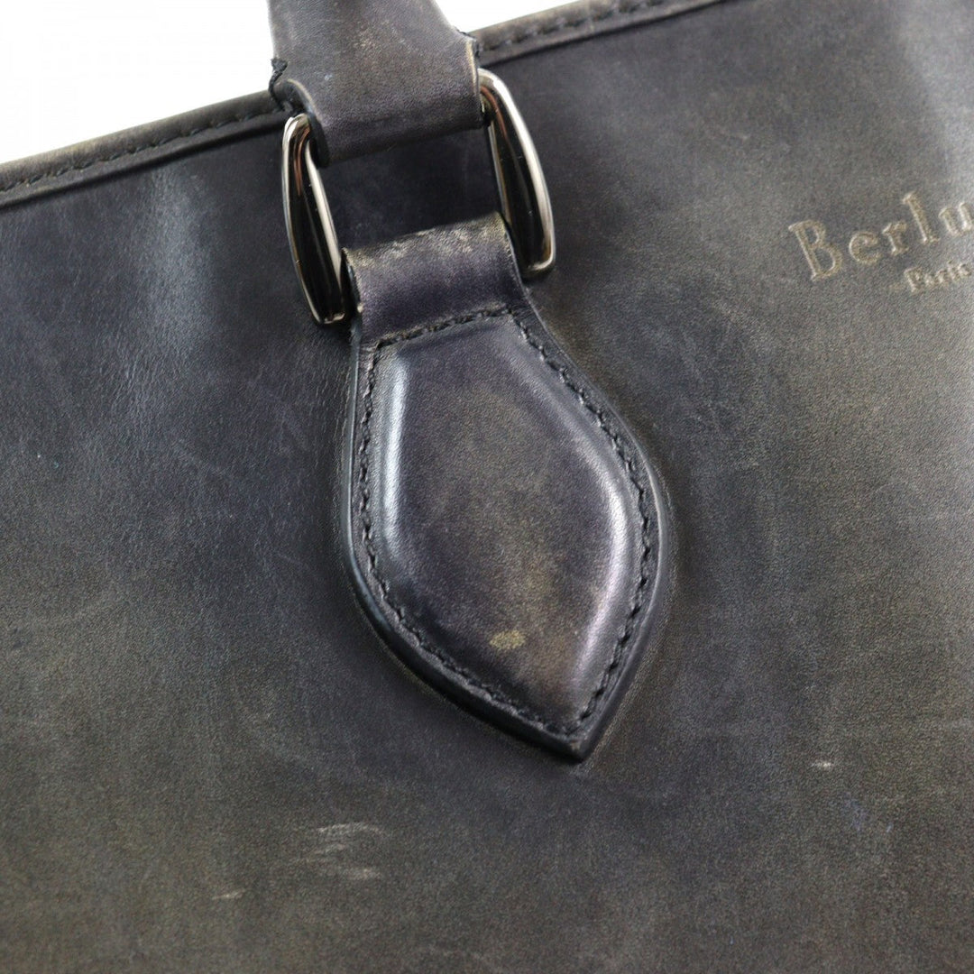 Berluti Briefcase Main: Scritto leather Gray type Anjoul mens Used Authentic
