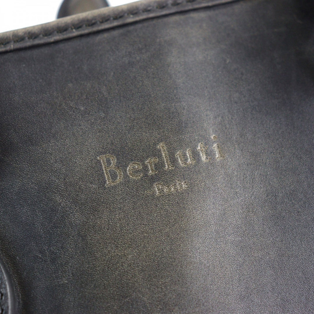 Berluti Briefcase Main: Scritto leather Gray type Anjoul mens Used Authentic