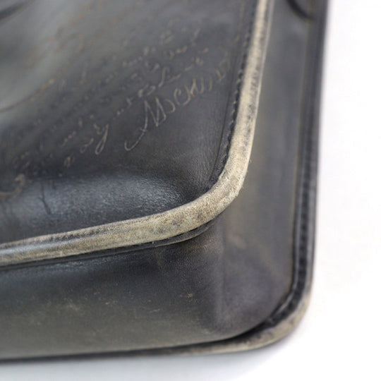 Berluti Briefcase Main: Scritto leather Gray type Anjoul mens Used Authentic