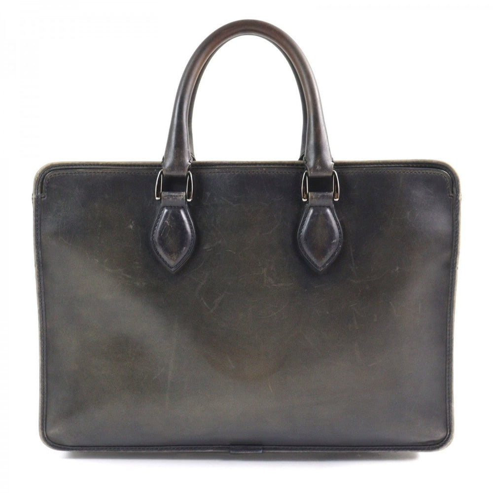 Berluti Briefcase Main: Scritto leather Gray type Anjoul mens Used Authentic