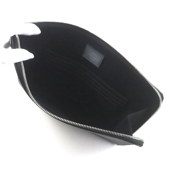 Berluti Clutch bag Main: PVC, Part: Leather Black Blue Gray Nino GM mens Used Authentic