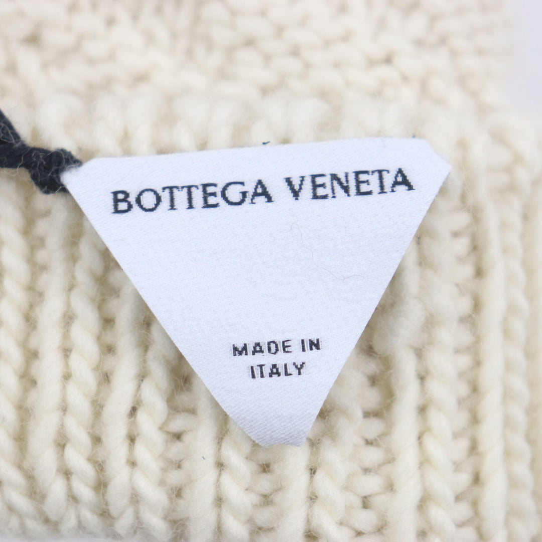 BOTTEGAVENETA gloves 670159 V10K0 Main: 100% wool white mens M Used Authentic