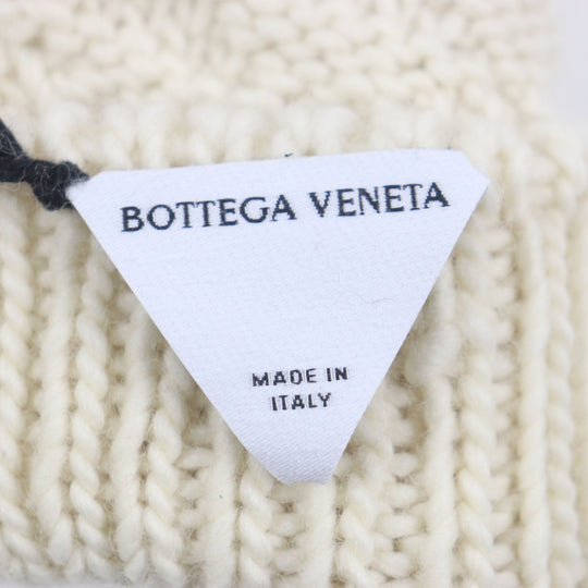 BOTTEGAVENETA gloves 670159 V10K0 Main: 100% wool white mens M Used Authentic