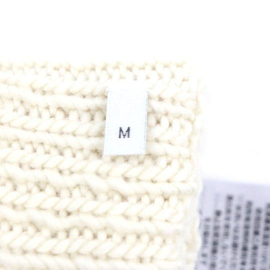 BOTTEGAVENETA gloves 670159 V10K0 Main: 100% wool white mens M Used Authentic