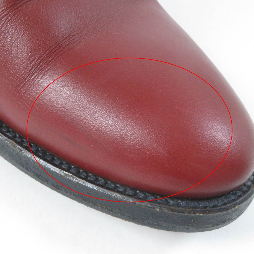 HERMES boots Main: Leather Red type Women 37 Used Authentic