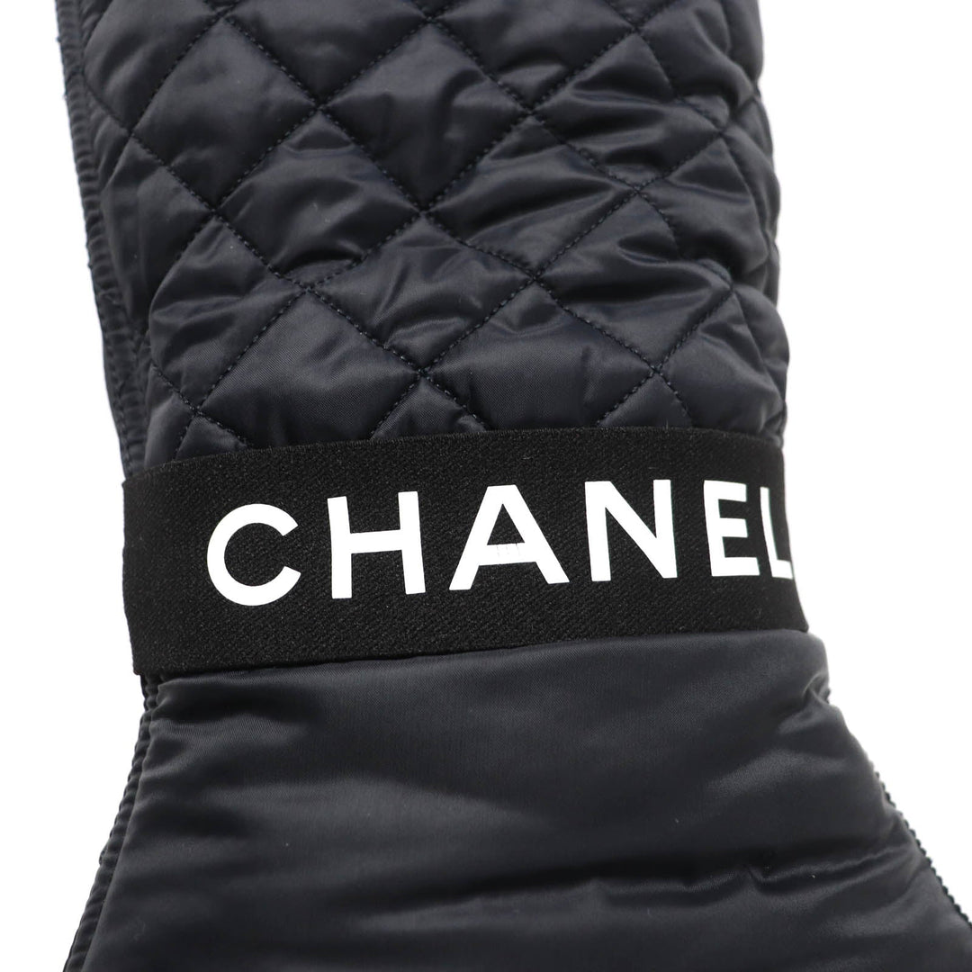 CHANEL Knee-high boots G38428 21K Main: Leather, Part: Patent leather black Women 37 Used Authentic