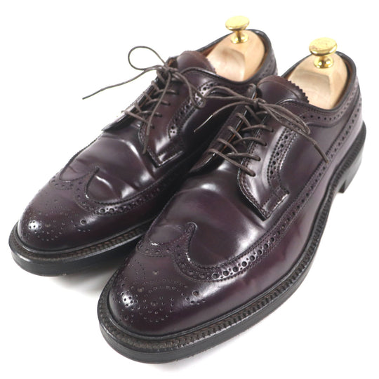 ALDEN Leather shoes 975 Cordovan Burgundy mens 8 1/2 Used Authentic