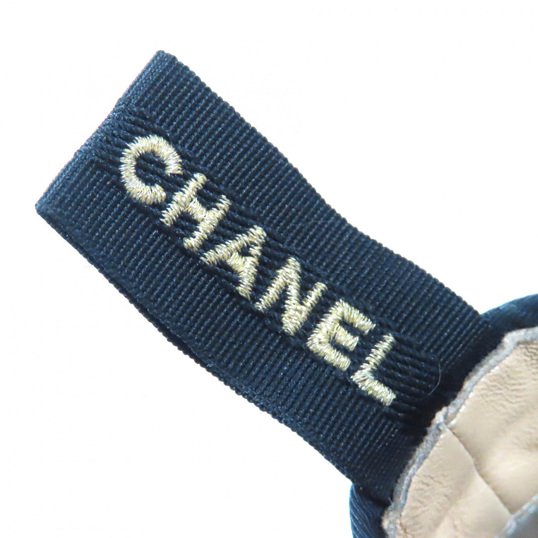 CHANEL short boots G35367 fabric black Women 37 C Used Authentic