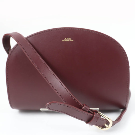A.P.C. Shoulder Bag Main: Calfskin, Lining: Cotton Bordeaux Women Used Authentic
