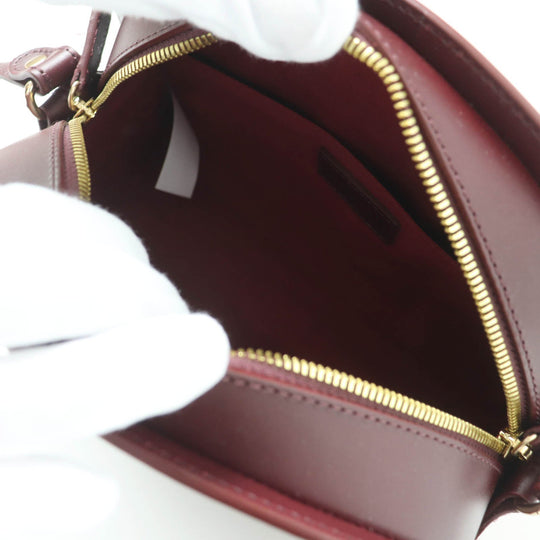 A.P.C. Shoulder Bag Main: Calfskin, Lining: Cotton Bordeaux Women Used Authentic