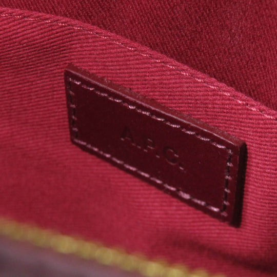 A.P.C. Shoulder Bag Main: Calfskin, Lining: Cotton Bordeaux Women Used Authentic