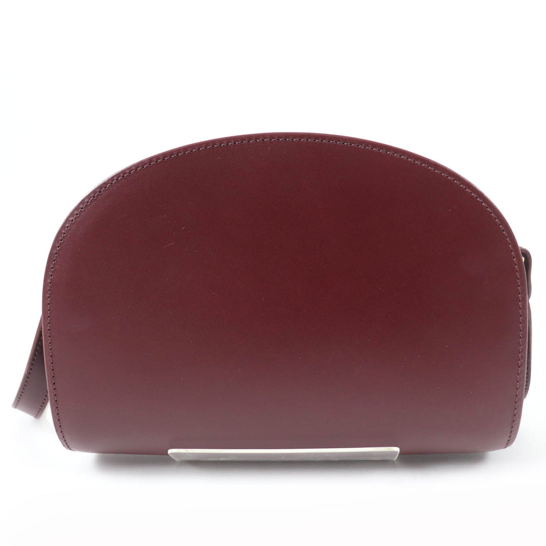 A.P.C. Shoulder Bag Main: Calfskin, Lining: Cotton Bordeaux Women Used Authentic
