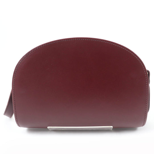 A.P.C. Shoulder Bag Main: Calfskin, Lining: Cotton Bordeaux Women Used Authentic