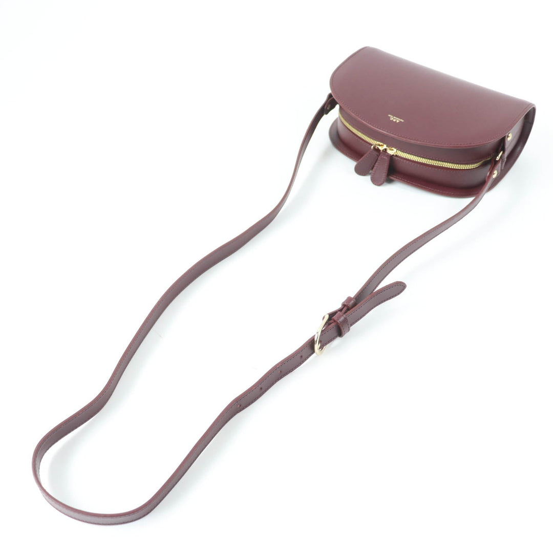A.P.C. Shoulder Bag Main: Calfskin, Lining: Cotton Bordeaux Women Used Authentic