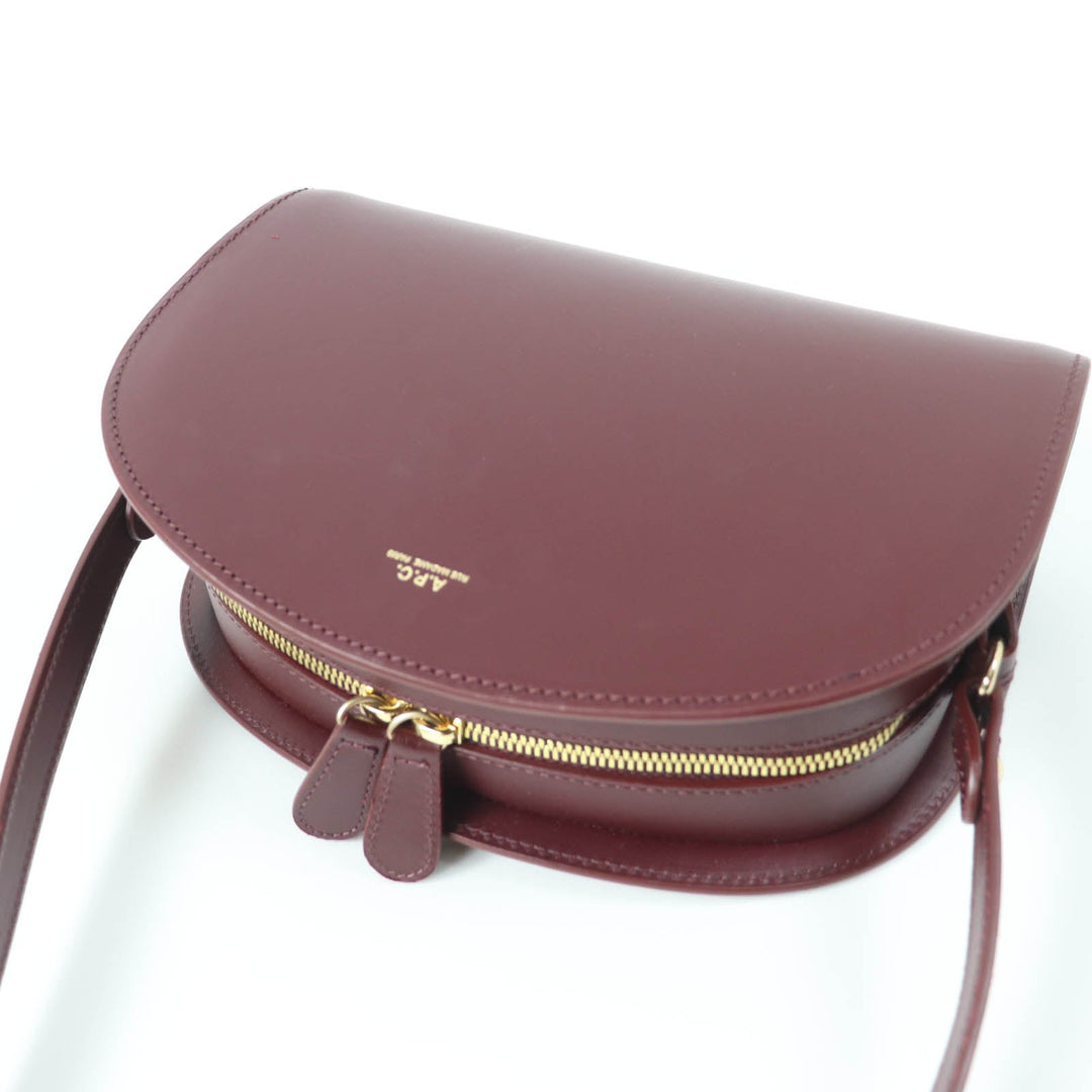 A.P.C. Shoulder Bag Main: Calfskin, Lining: Cotton Bordeaux Women Used Authentic
