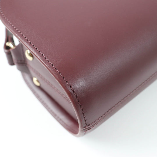 A.P.C. Shoulder Bag Main: Calfskin, Lining: Cotton Bordeaux Women Used Authentic