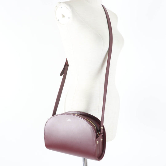 A.P.C. Shoulder Bag Main: Calfskin, Lining: Cotton Bordeaux Women Used Authentic