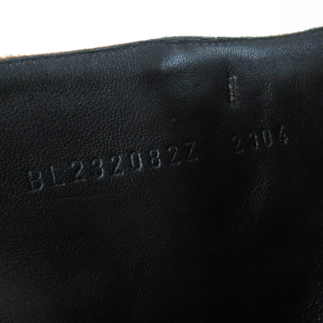 HERMES short boots Main: Suede leather Brown Oh Mage Women 36 Used Authentic