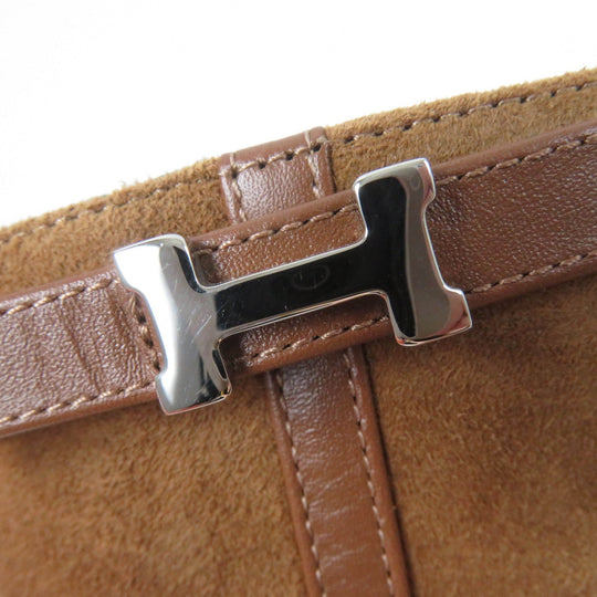 HERMES short boots Main: Suede leather Brown Oh Mage Women 36 Used Authentic