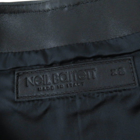 NEIL BARRETT Riders jacket Main: Lamb leather, Lining: 100% Cupra, Part: 98% Cotton, Part: 2% Elastane (Polyurethane) black Women XS Used Authentic