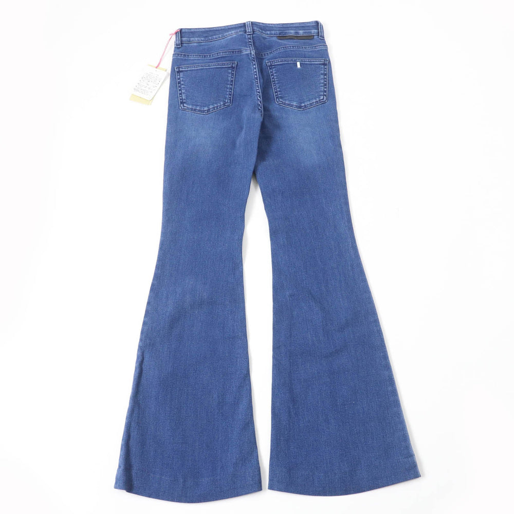 Stella McCartney Denim pants 372775SFH28 Main: 92% cotton, Main: 6% polyester, Main: 2% polyurethane, Part: synthetic leather Indigo Women 25 Used Authentic