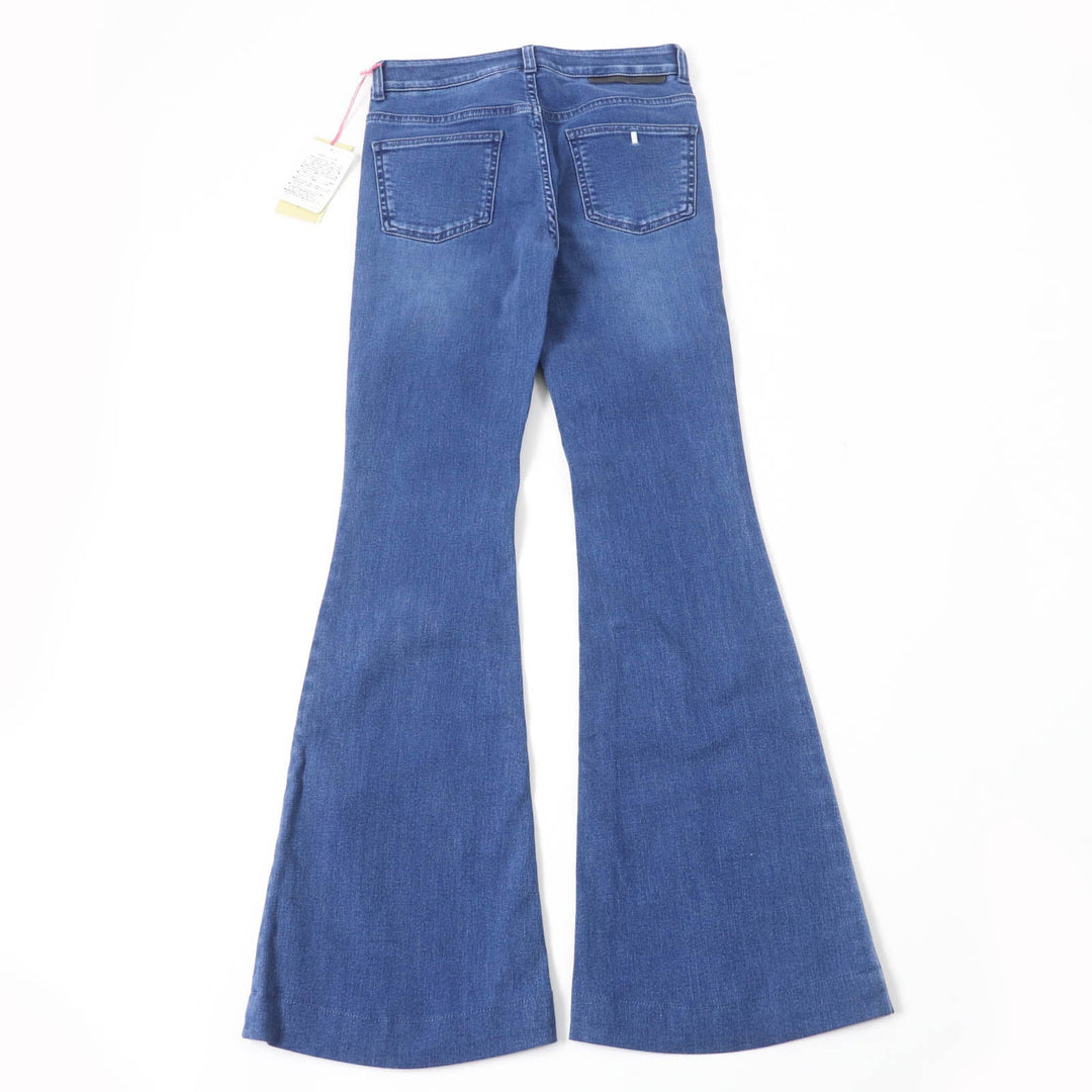 Stella McCartney Denim pants 372775SFH28 Main: 92% cotton, Main: 6% polyester, Main: 2% polyurethane, Part: synthetic leather Indigo Women 25 Used Authentic