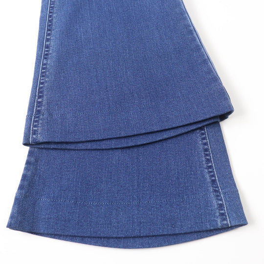Stella McCartney Denim pants 372775SFH28 Main: 92% cotton, Main: 6% polyester, Main: 2% polyurethane, Part: synthetic leather Indigo Women 25 Used Authentic