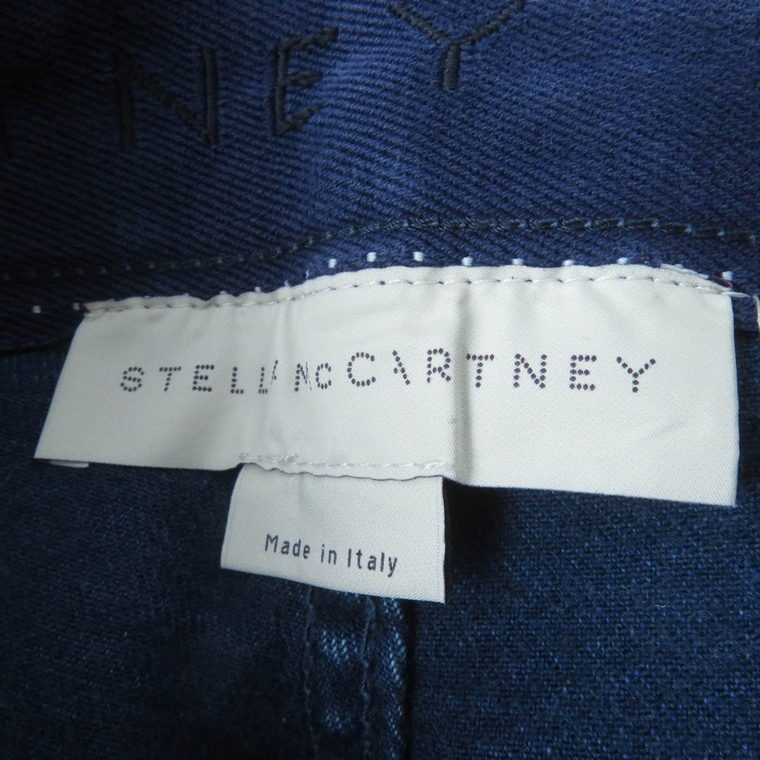 Stella McCartney Denim pants 372775SFH28 Main: 92% cotton, Main: 6% polyester, Main: 2% polyurethane, Part: synthetic leather Indigo Women 25 Used Authentic