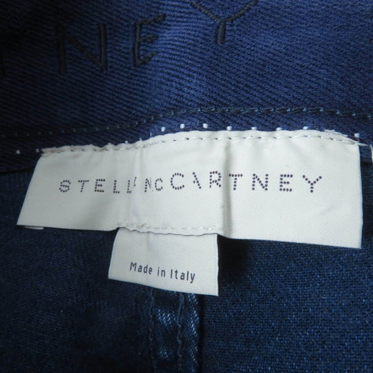 Stella McCartney Denim pants 372775SFH28 Main: 92% cotton, Main: 6% polyester, Main: 2% polyurethane, Part: synthetic leather Indigo Women 25 Used Authentic