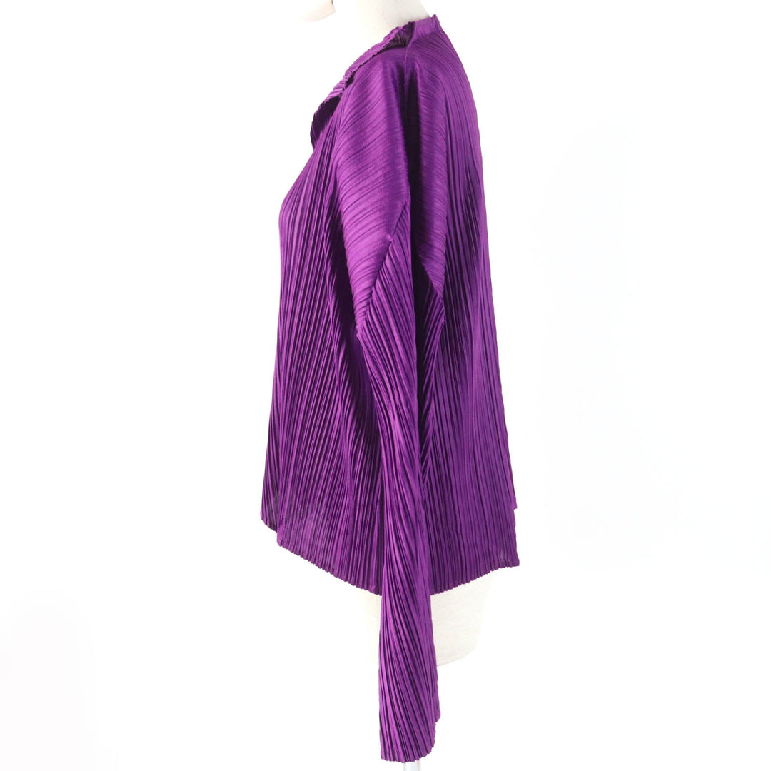 PLEATS PLEASE Cut PP23-JJ182 Main: 100% polyester purple Women 4 Used Authentic