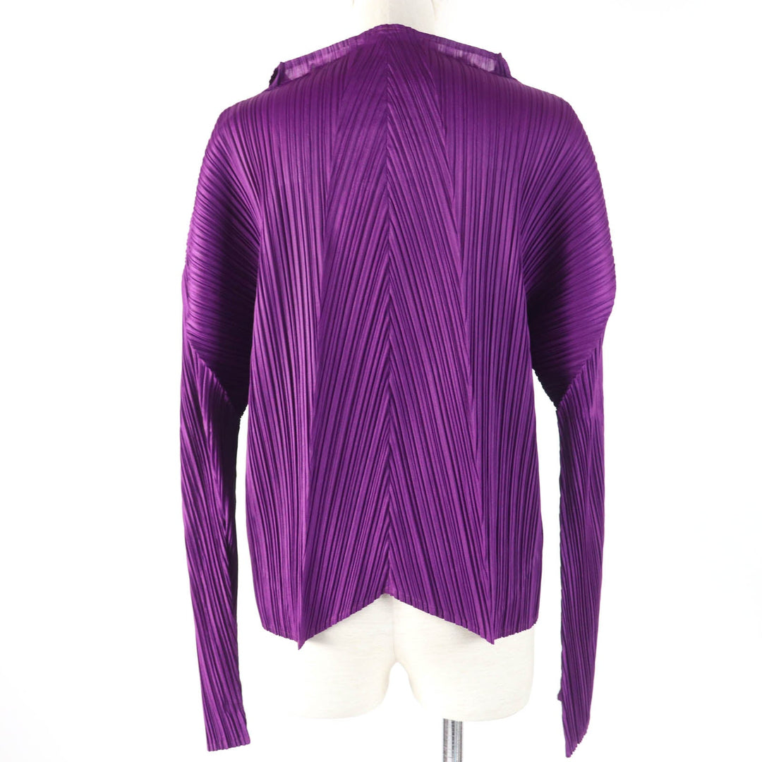 PLEATS PLEASE Cut PP23-JJ182 Main: 100% polyester purple Women 4 Used Authentic