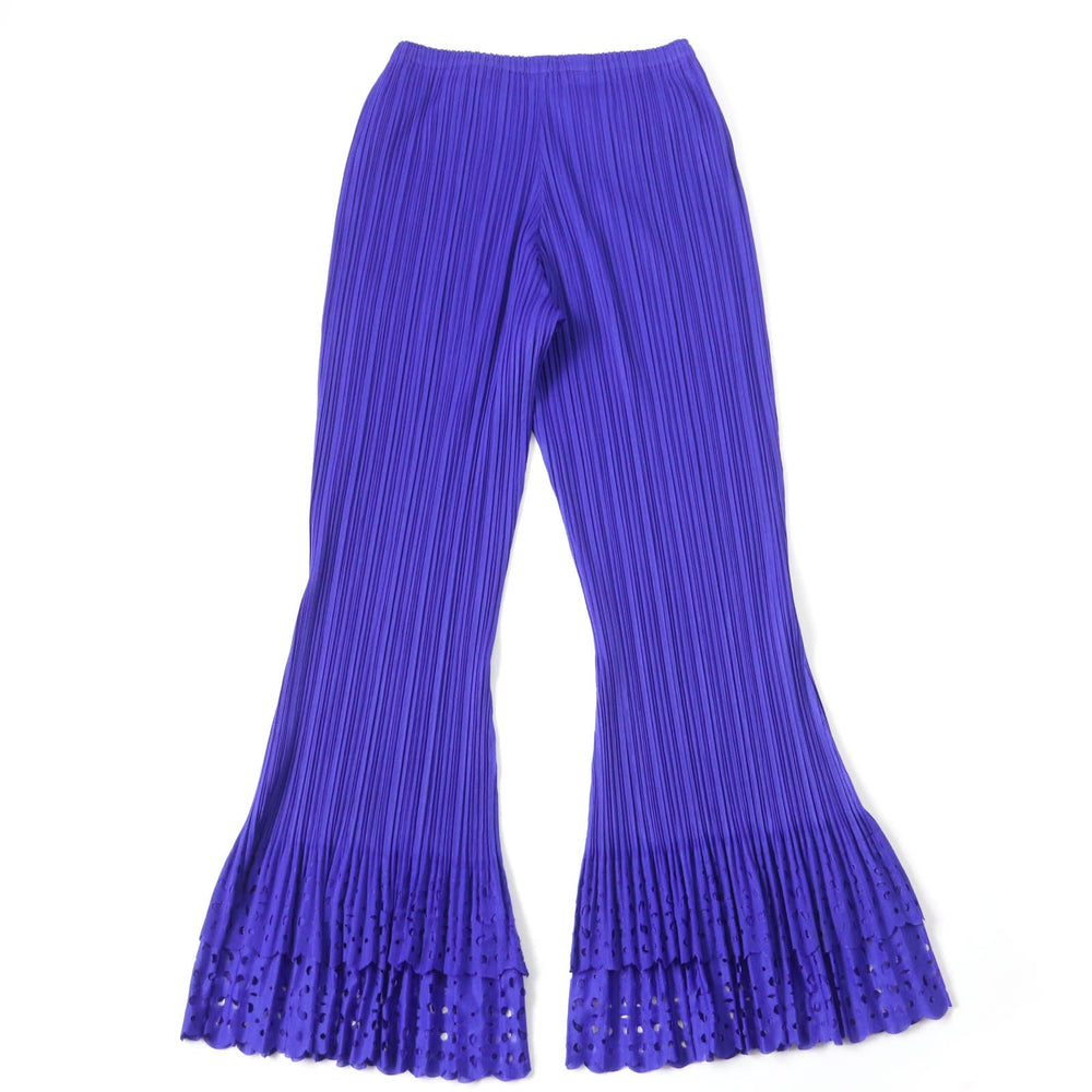 PLEATS PLEASE Pants PP31-JF804 Main: 100% polyester blue Women 4 Used Authentic