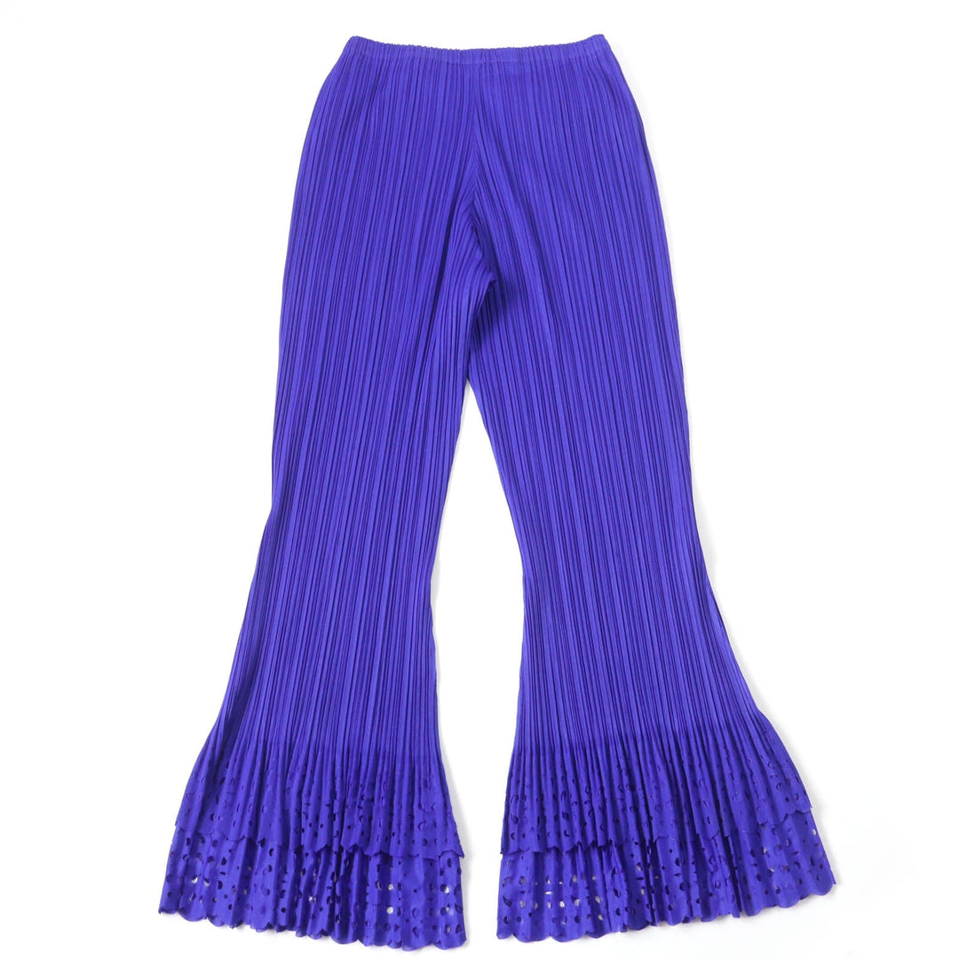 PLEATS PLEASE Pants PP31-JF804 Main: 100% polyester blue Women 4 Used Authentic