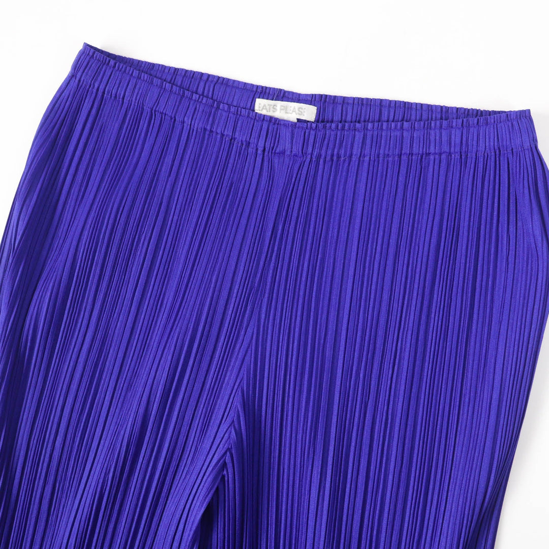PLEATS PLEASE Pants PP31-JF804 Main: 100% polyester blue Women 4 Used Authentic