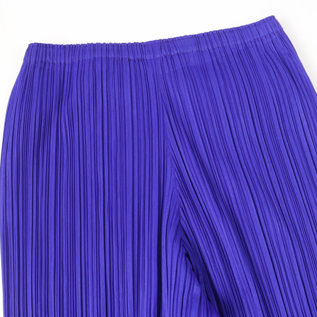 PLEATS PLEASE Pants PP31-JF804 Main: 100% polyester blue Women 4 Used Authentic