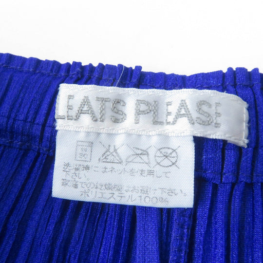 PLEATS PLEASE Pants PP31-JF804 Main: 100% polyester blue Women 4 Used Authentic