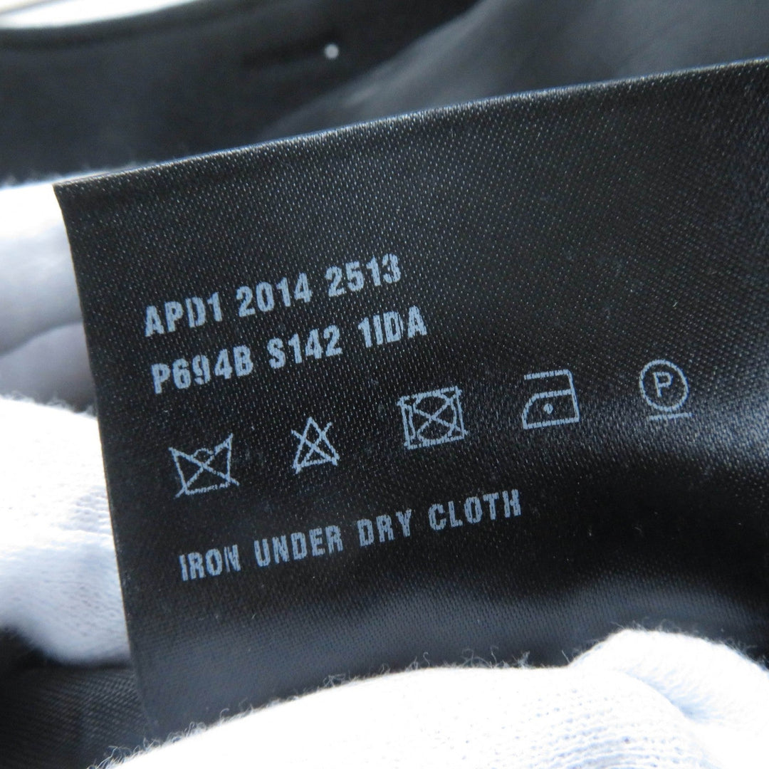 PRADA Stainless collar coat Main: 100% virgin wool, Lining: 100% cupra, Part: 100% polyester black Women 38 Used Authentic