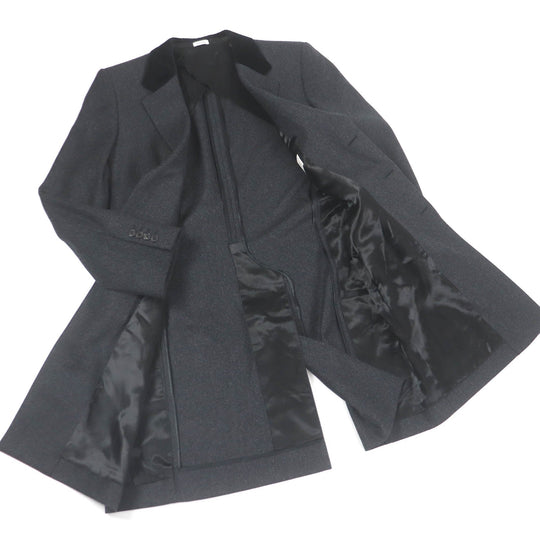 Alexander McQueen Chester coat 590055 wool Dark gray mens 52 Used Authentic