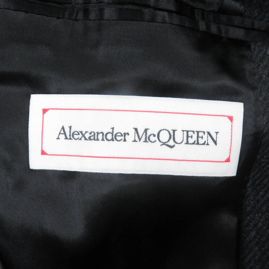 Alexander McQueen Chester coat 590055 wool Dark gray mens 52 Used Authentic
