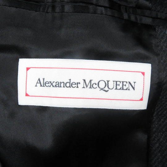 Alexander McQueen Chester coat 590055 wool Dark gray mens 52 Used Authentic