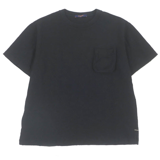 LOUIS VUITTON Short sleeve T-shirt Main: 100% cotton black mens XL Used Authentic