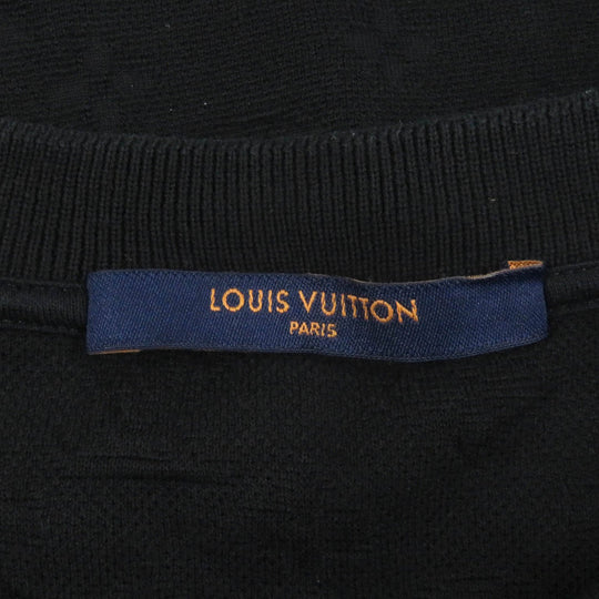 LOUIS VUITTON Short sleeve T-shirt Main: 100% cotton black mens XL Used Authentic