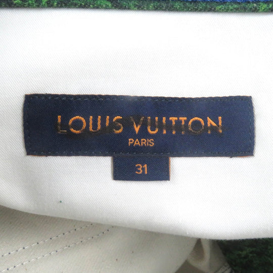 LOUIS VUITTON Pants 1A9STJ Main: 100% cotton, part: cowhide multicolor mens 31 Used Authentic