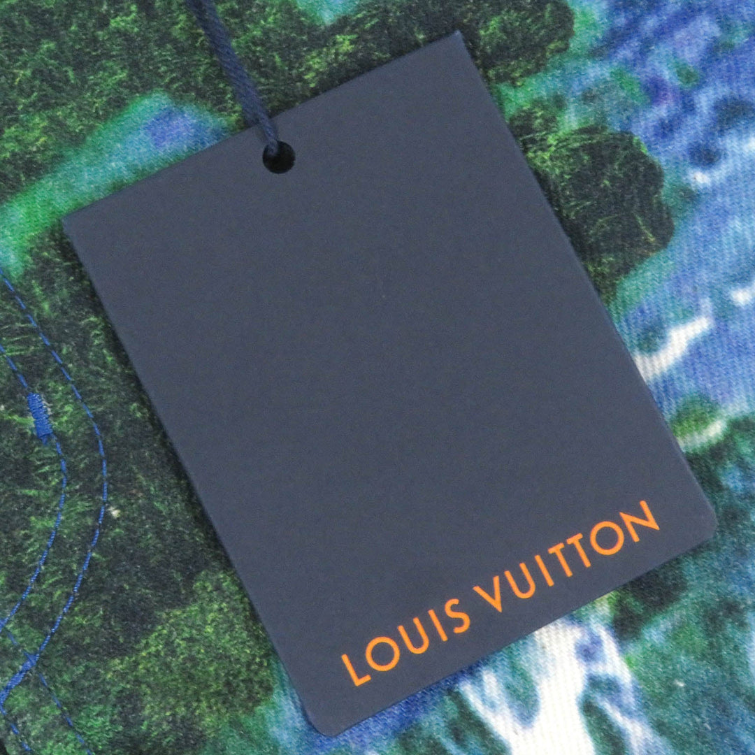 LOUIS VUITTON Pants 1A9STJ Main: 100% cotton, part: cowhide multicolor mens 31 Used Authentic