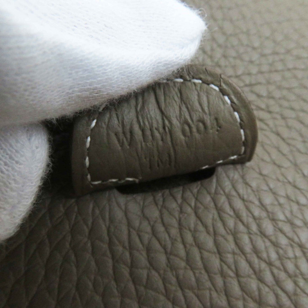 HERMES Shoulder Bag Taurillon Clemence Etope Evelyn 3PM