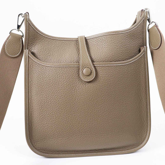 HERMES Shoulder Bag Taurillon Clemence Etope Evelyn 3PM