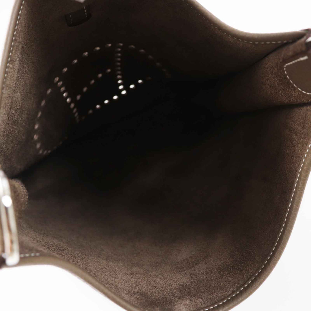 HERMES Shoulder Bag Taurillon Clemence Etope Evelyn 3PM