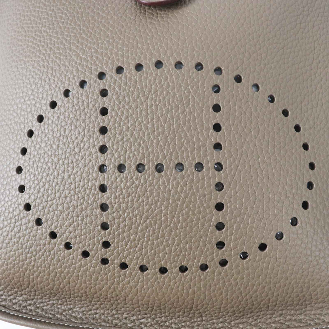 HERMES Shoulder Bag Taurillon Clemence Etope Evelyn 3PM