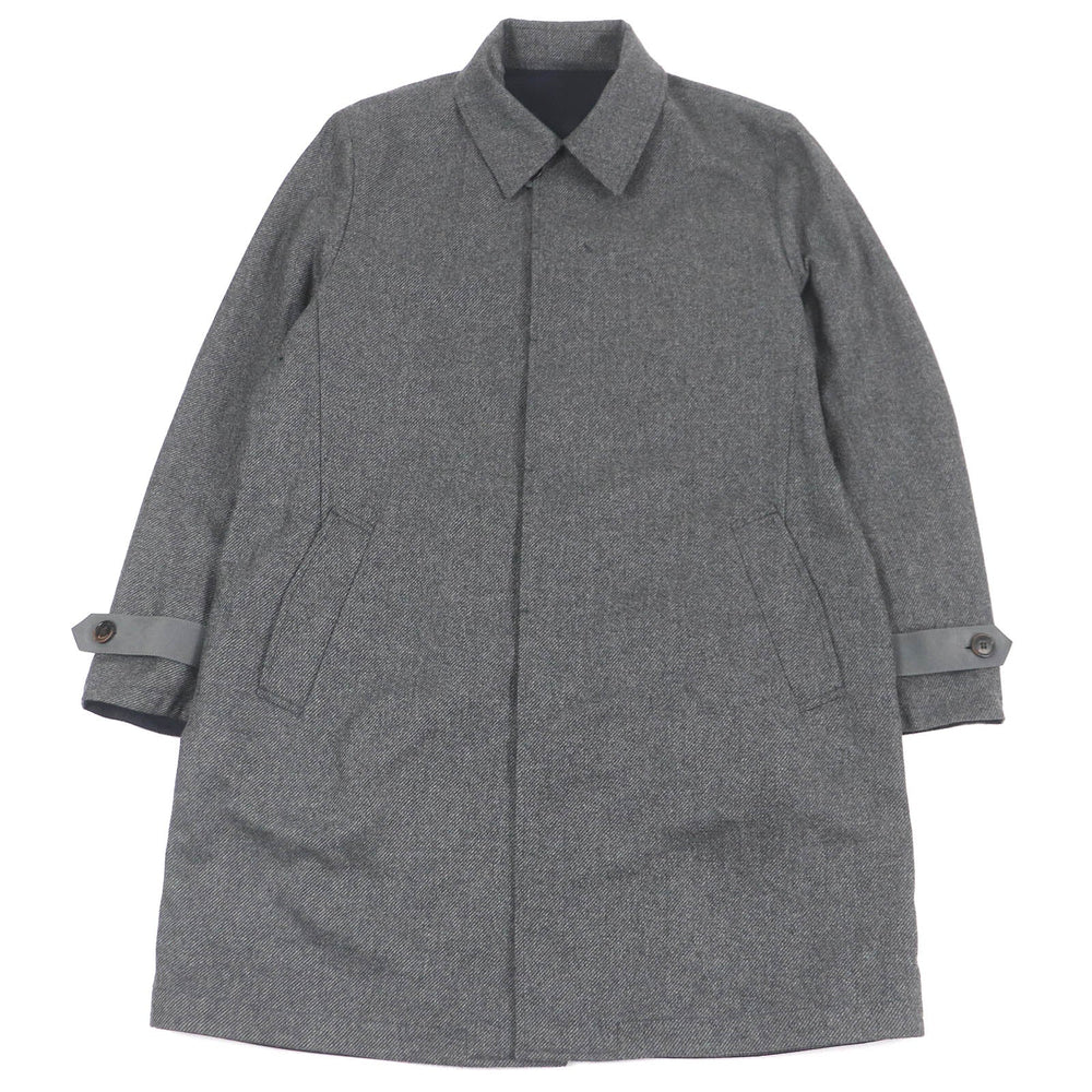 Berluti Stainless collar coat Outer: 100% cashmere, Lining: 100% polyester Navy gray mens 52 Used Authentic