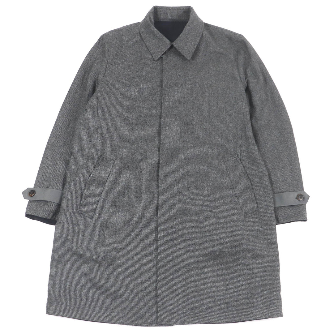Berluti Stainless collar coat Outer: 100% cashmere, Lining: 100% polyester Navy gray mens 52 Used Authentic